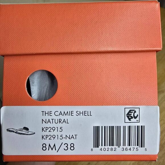 Katy Perry The Camie Shell Sandal Natural Woven Size 8 - Picture 11 of 13